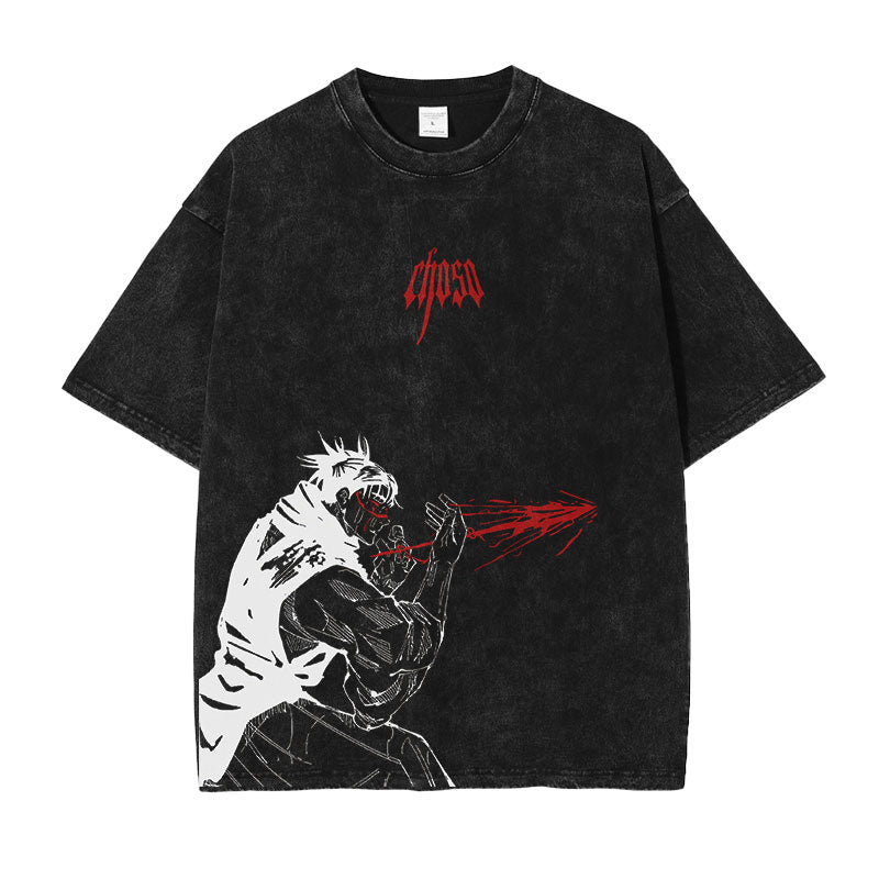 Blood Arts Anime Graphic T-Shirt – Cotton Oversized Tee