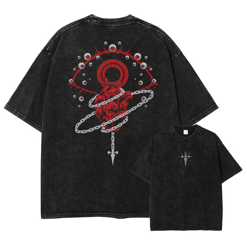 Phantom Hunter Anime Graphic T-Shirt – Cotton Oversized Tee