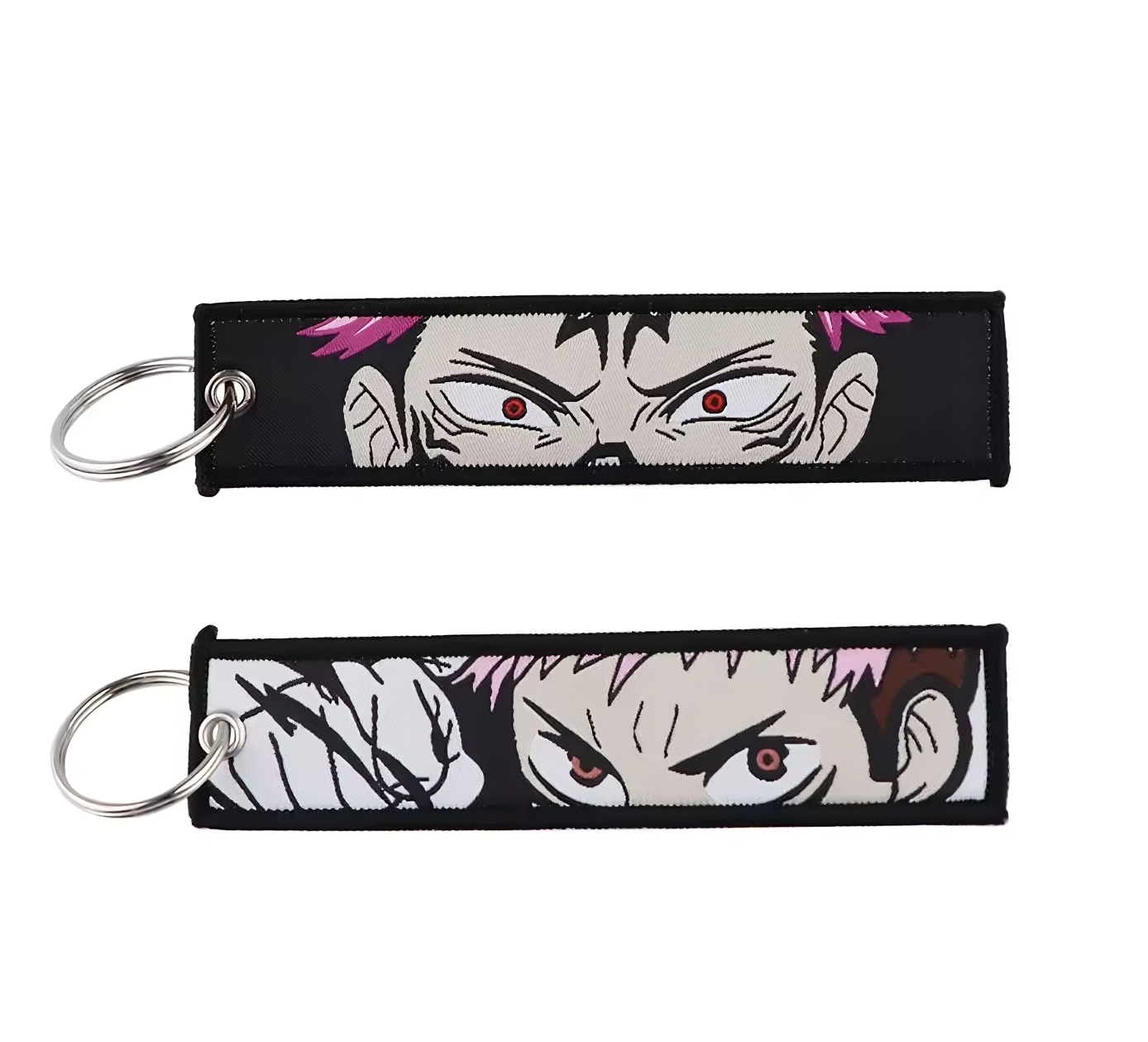 Cursed Anime Keychain Tag – Double-Sided Embroidered