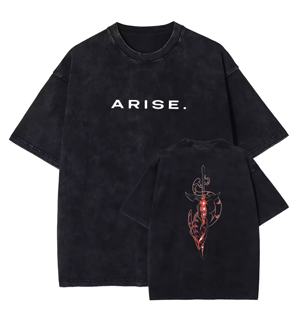 Arise Anime Graphic T-Shirt – Cotton Oversized Tee