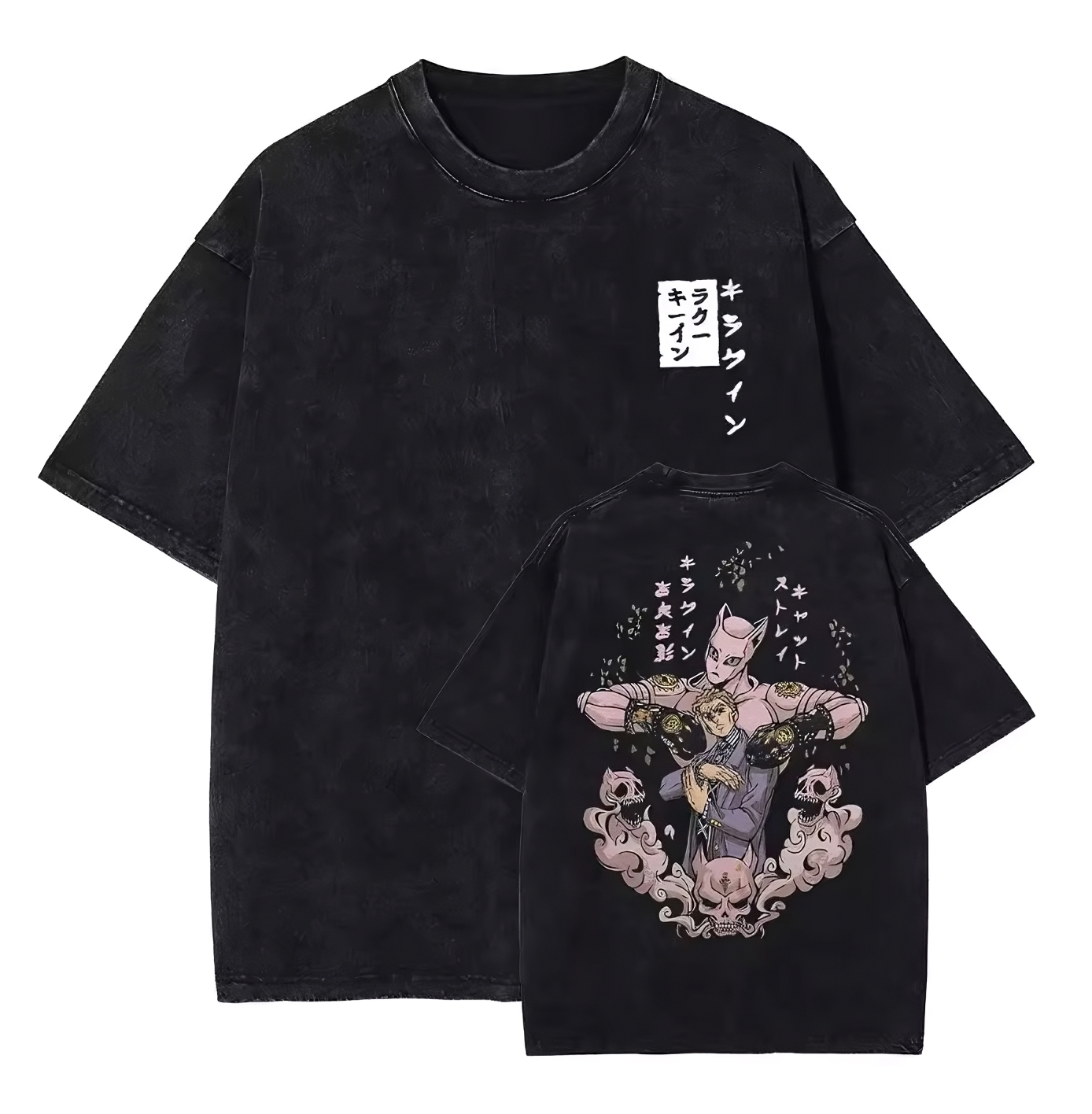 Jojo Anime Graphic T-Shirt – Cotton Oversized Tee