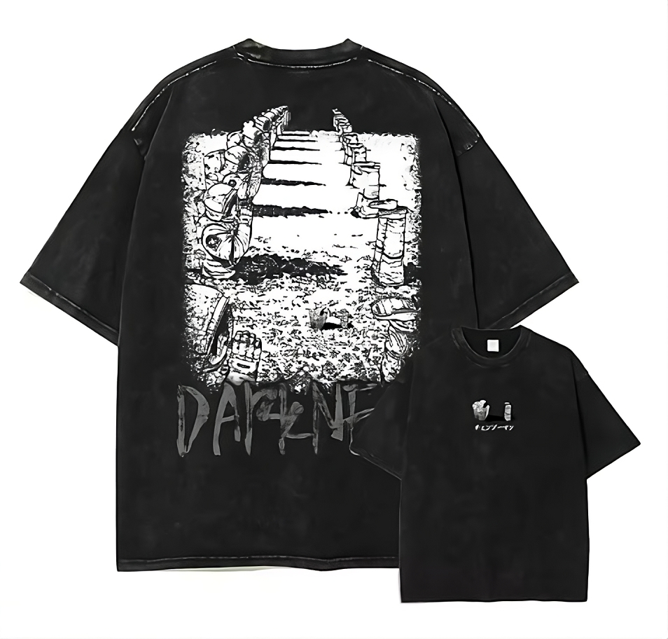 Chainsaw Manga Anime Graphic T-Shirt – Cotton Oversized Tee