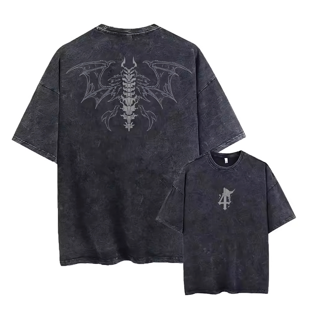 Hollow Anime Graphic T-Shirt – Cotton Oversized Tee