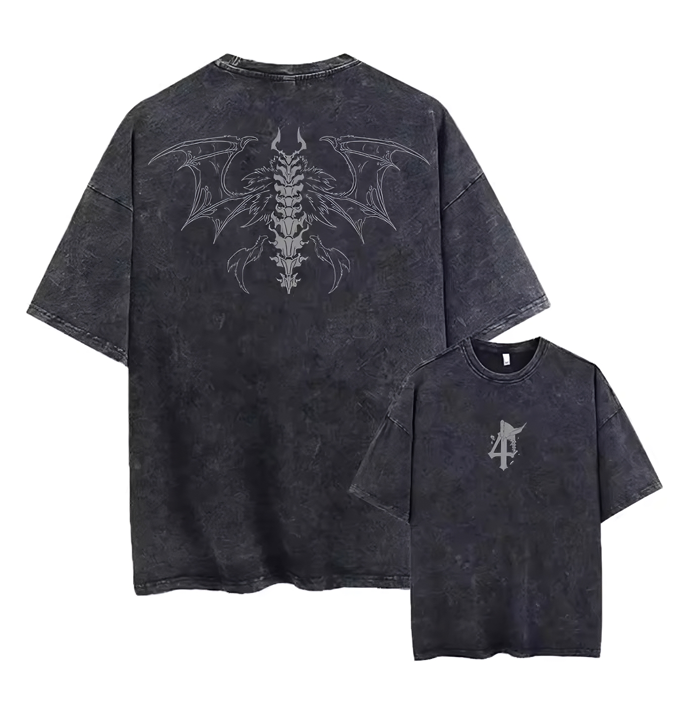 Hollow Anime Graphic T-Shirt – Cotton Oversized Tee