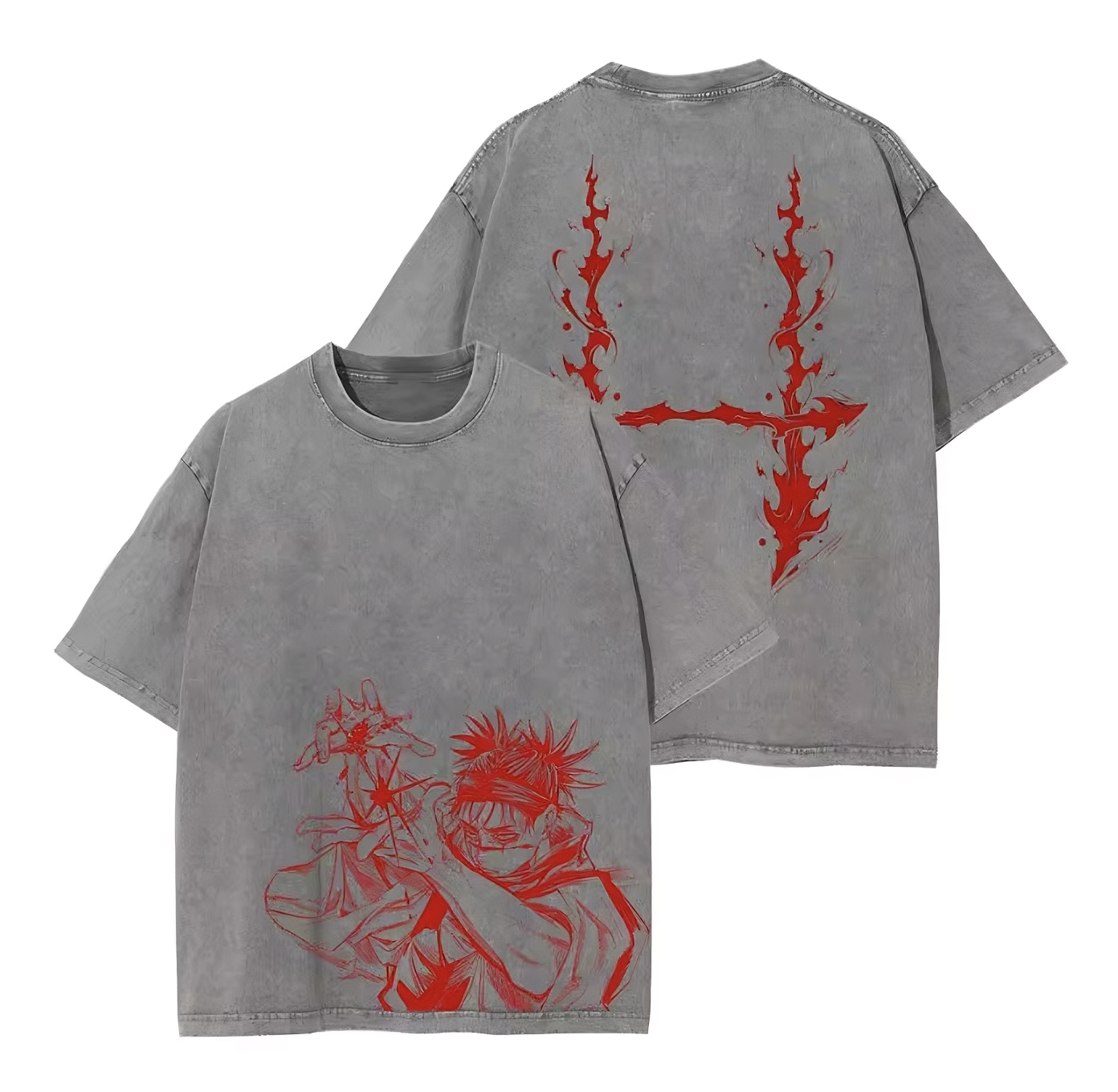 Cursed Sorcery Anime Graphic T-Shirt – Cotton Oversized Tee