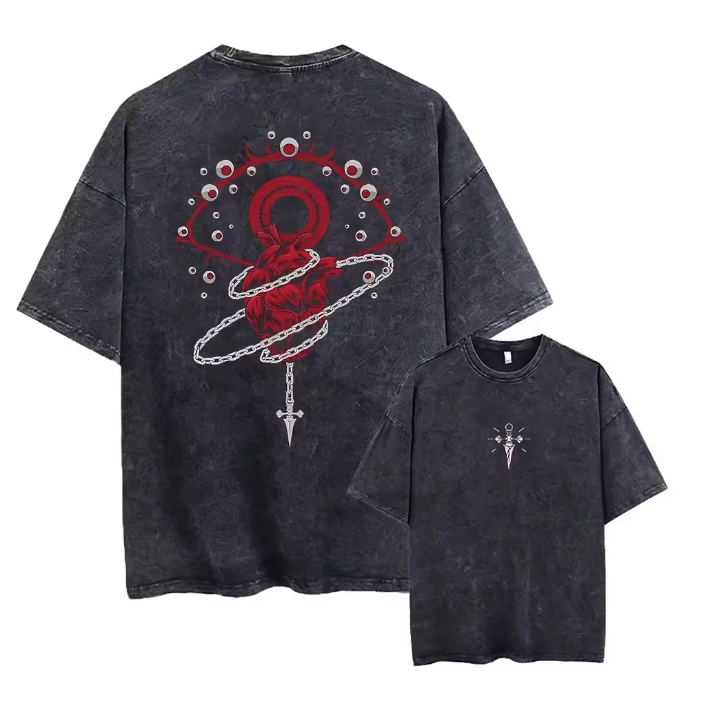 Phantom Hunter Anime Graphic T-Shirt – Cotton Oversized Tee