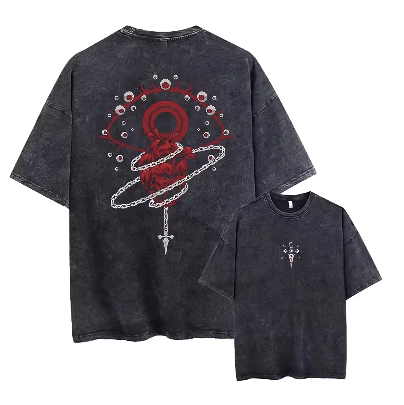 Phantom Hunter Anime Graphic T-Shirt – Cotton Oversized Tee