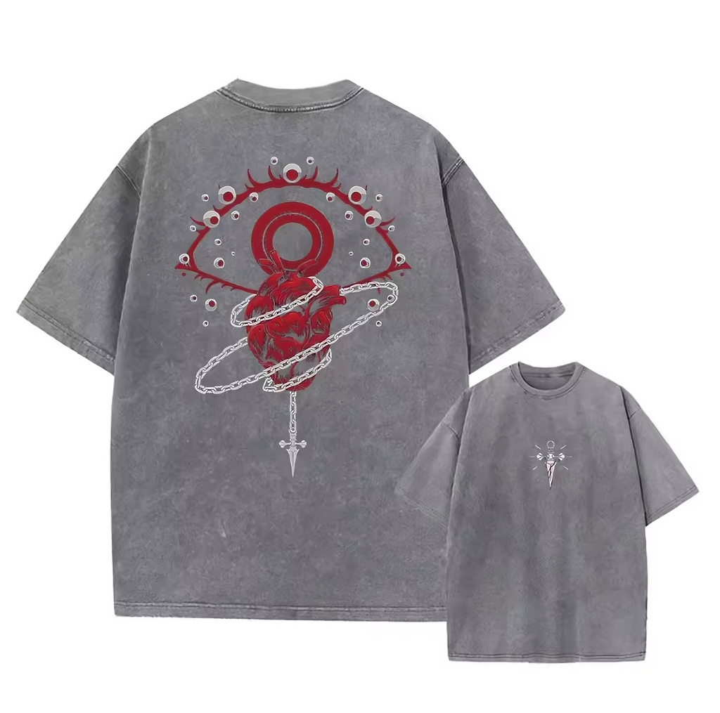 Phantom Hunter Anime Graphic T-Shirt – Cotton Oversized Tee