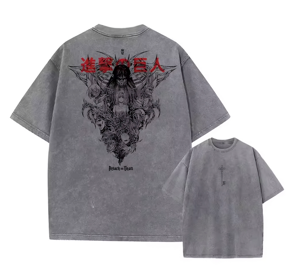 Titan Anime Graphic T-Shirt – Cotton Oversized Tee