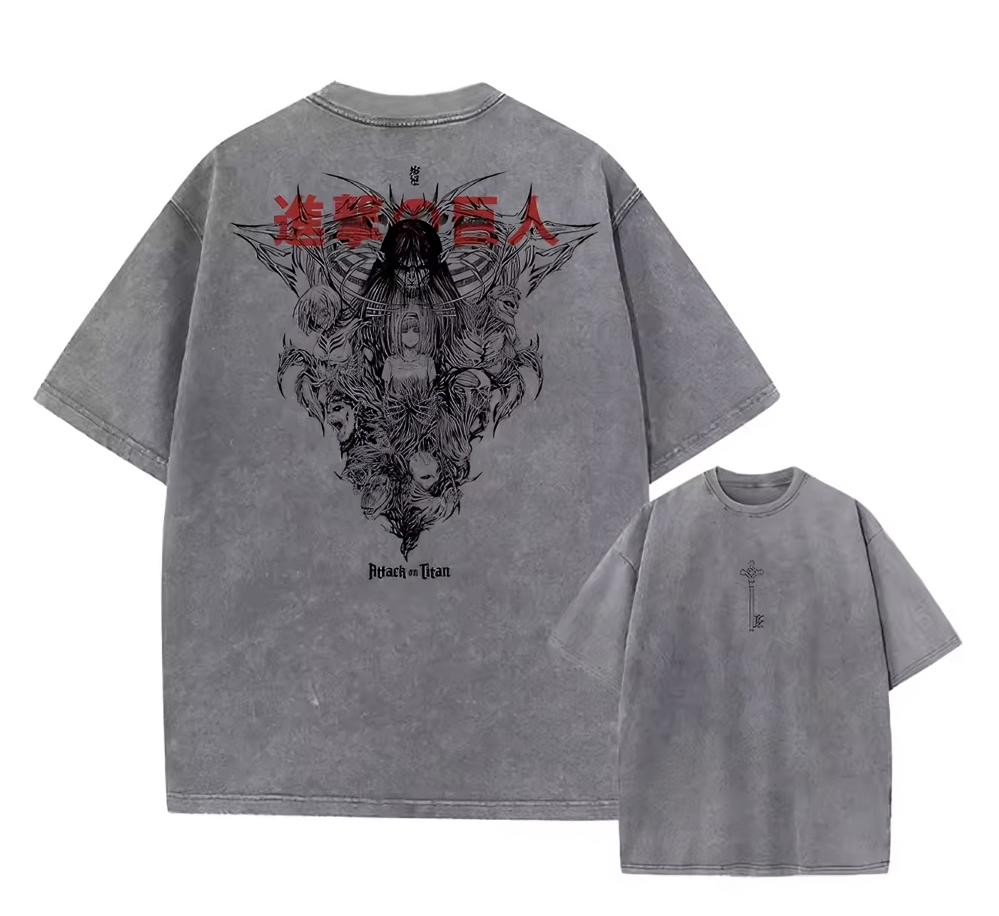 Titan Anime Graphic T-Shirt – Cotton Oversized Tee