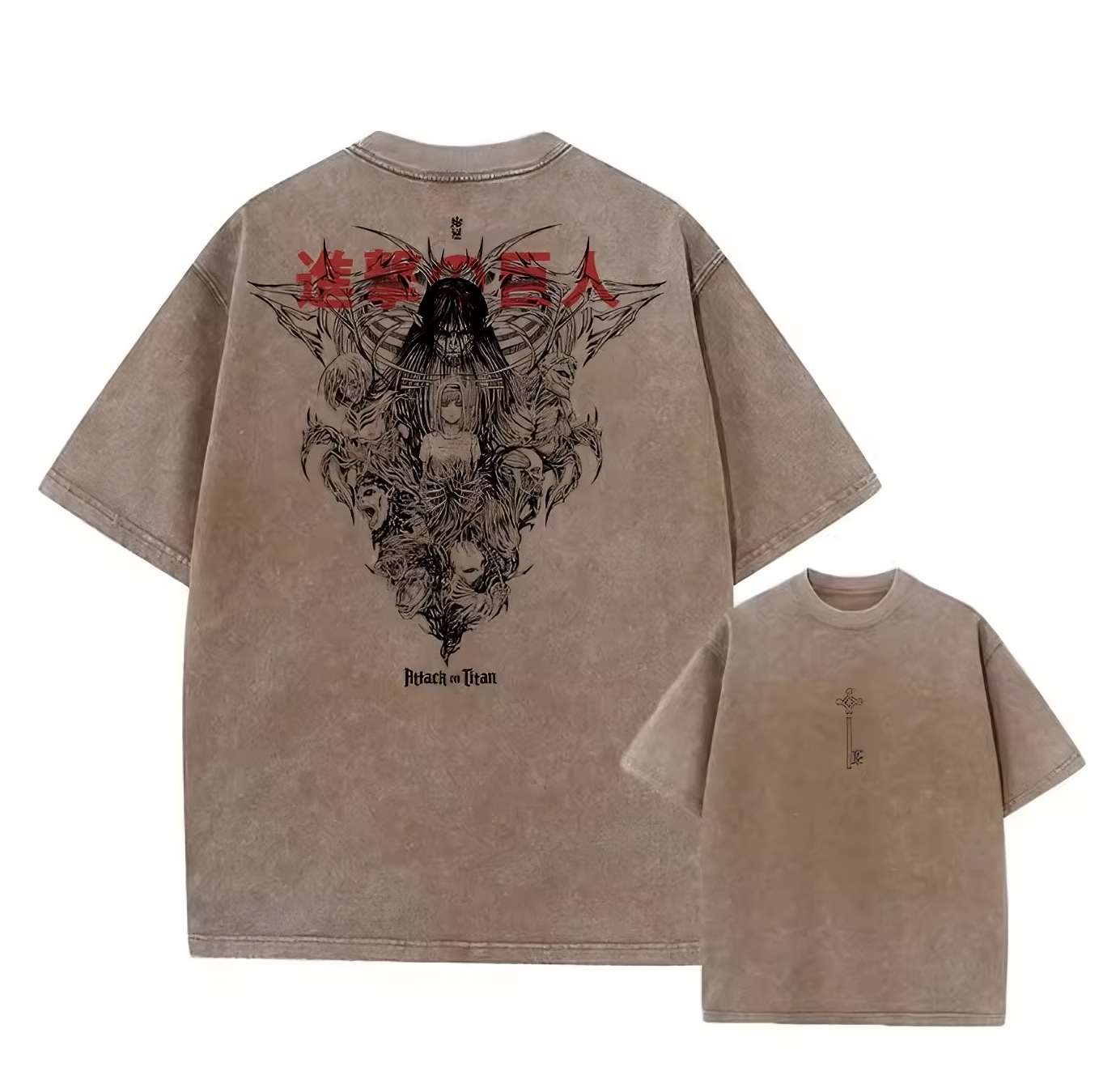 Titan Anime Graphic T-Shirt – Cotton Oversized Tee