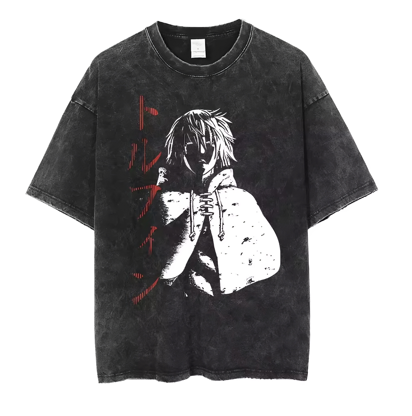 Viking Anime Graphic T-Shirt – Cotton Oversized Tee